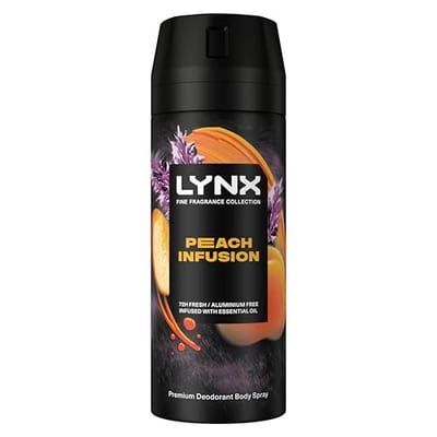 Lynx Lynx Fine Fragrance Peach Infusion 72Hr Deodorant Spray 150ml