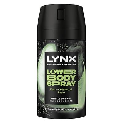 Lynx Lynx Fine Fragrance Pear + Cedarwood 72Hr Lower Body Spray 100ml