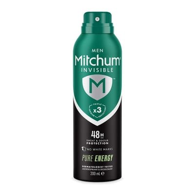 Mitchum Mitchum Invisible 48hr Pure Energy Antiperspirant Deodorant Spray 200ml