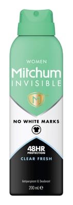 Mitchum Mitchum Invisible Women 48Hr Protection Clear Fresh Anti-Perspirant Deodorant 200ml