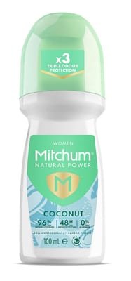 Mitchum Mitchum Natural Power Coconut Anti-Perspirant & Deodorant Roll On 100ml