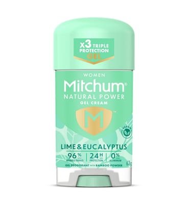 Mitchum Mitchum Natural Power Gel Cream Lime & Eucalyptus Deodorant 63g