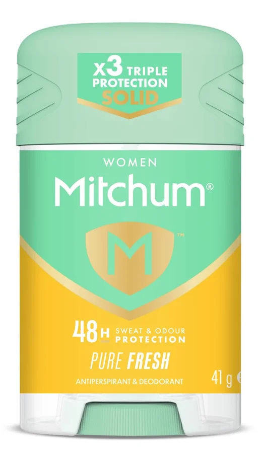 Mitchum Mitchum Revlon Mitchum Women Triple Odor Defense 48HR Protection Deodorant Stick and Antiperspirant Pure Fresh