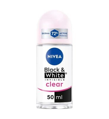 Nivea Nivea Anti-Perspirant Deodorant Roll-On, Black & White Original, 72H 50ml