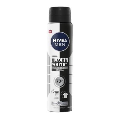 Nivea Nivea Men Black & White Invisible 72H Anti-Perspirant Deodorant Spray250 ml, 250ml