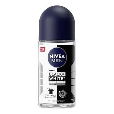 Nivea Nivea Men Black & White Invisible 72H Anti-Perspirant Roll-On Deodorant 50ml