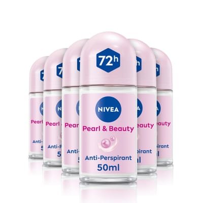 NIVEA NIVEA Pearl & Beauty Anti-Perspirant Deodorant Roll On (6 x
