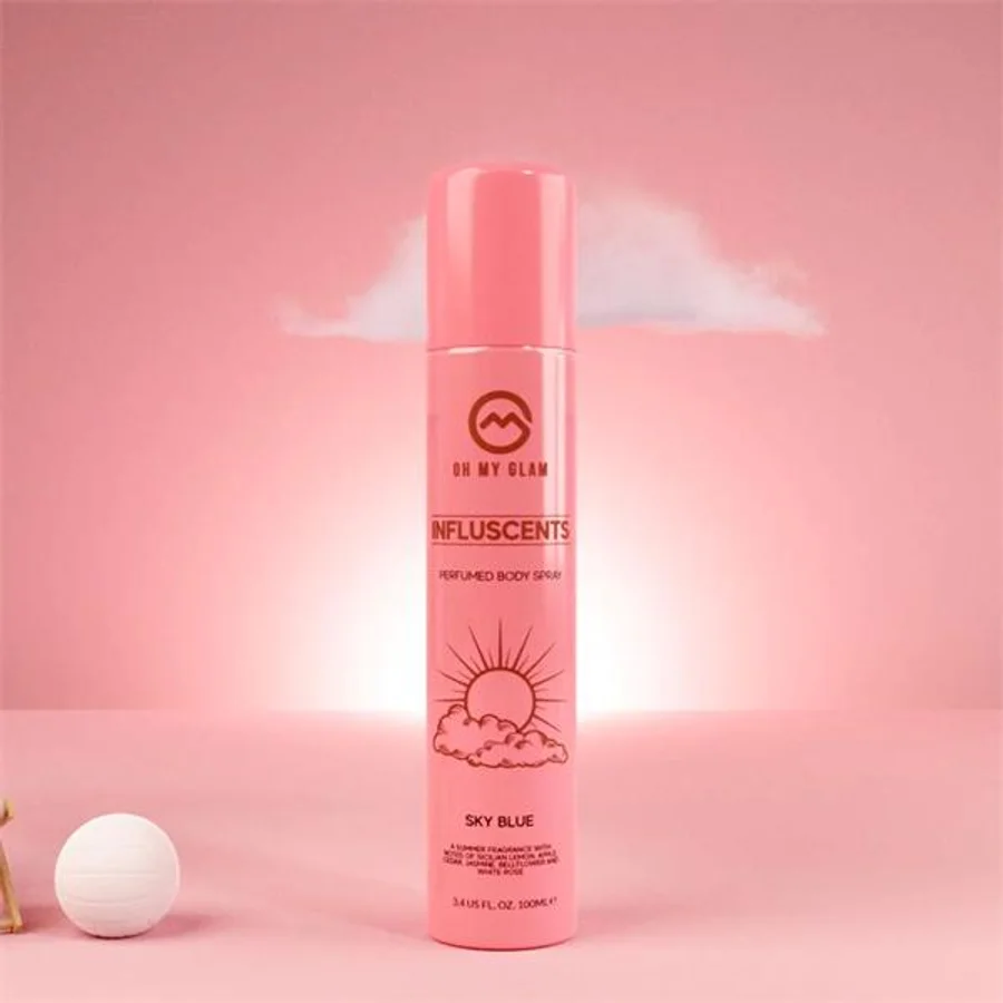 Oh My Glam Oh My Glam Influscents Body Spray 100ml – Sky Blue