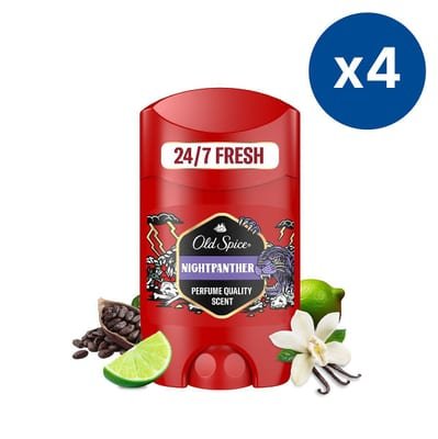 Old Spice Old Spice Deodorant Stick Night Panther X4 Bundle