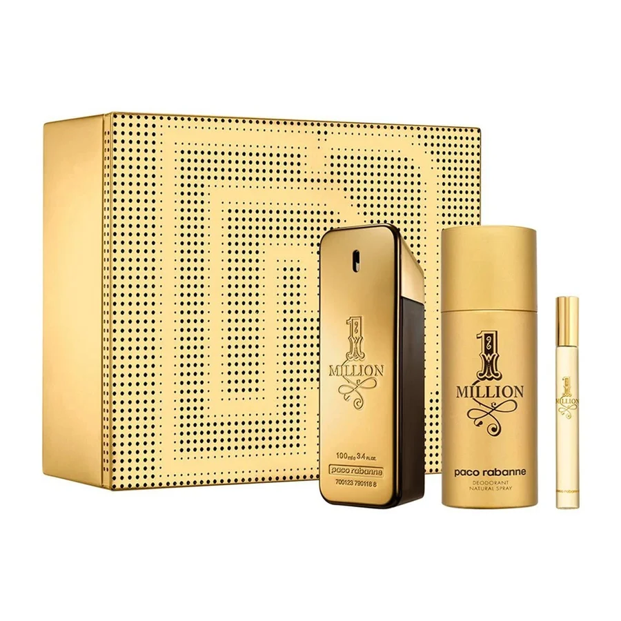 Paco Rabanne Paco Rabanne 1 Million Gift Set 100ml EDT + 150ml Deodorant Spray + 10ml EDT