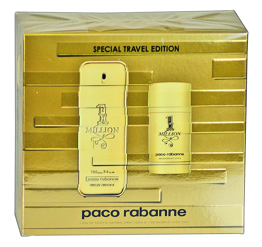 Paco Rabanne Paco Rabanne 1 Million Gift Set 100ml EDT Spray + 75ml Deodorant Stick