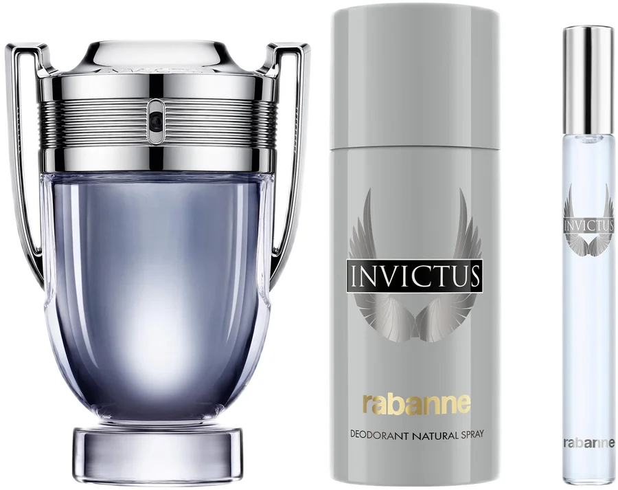 Paco Rabanne Paco Rabanne Invictus EDT 100ml + 150ml Deodorant Spray + 10ml Mini