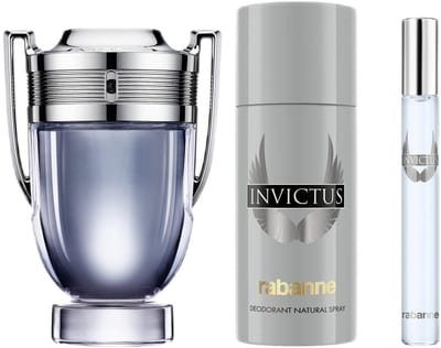 Paco Rabanne Paco Rabanne Invictus EDT 100ml + 150ml Deodorant Spray + 10ml Mini