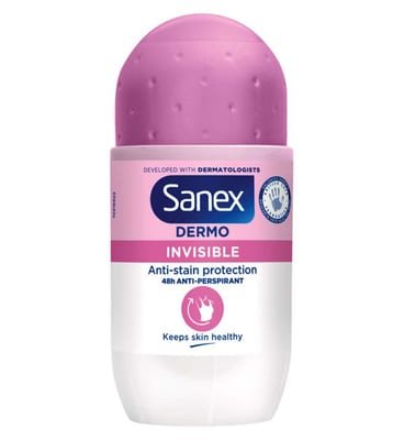 Sanex Sanex Dermo Invisible Dry Antiperspirant Roll On Deodorant 50ml