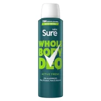 Sure Sure Men Active Fresh 72Hr Whole Body Deodorant Spray 150ml