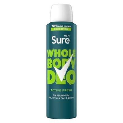 Sure Sure Men Active Fresh 72Hr Whole Body Deodorant Spray 150ml