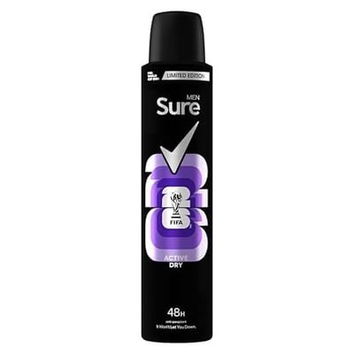 Sure Sure Men Antiperspirant Aerosol Active Dry 200 ml