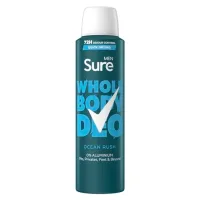 Sure Sure Men Ocean Rush 72Hr Whole Body Deodorant Spray 150ml