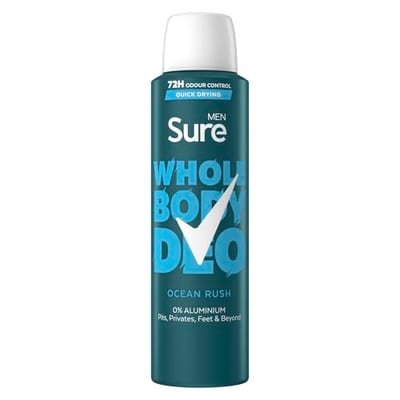 Sure Sure Men Ocean Rush 72Hr Whole Body Deodorant Spray 150ml