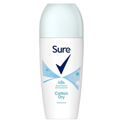Sure Sure Women Antiperspirant Roll On Cotton Dry 50 ml