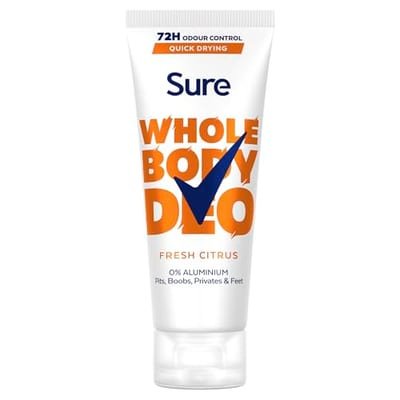 Sure Sure Women Fresh Citrus 72Hr Whole Body Deodorant Cream 75ml