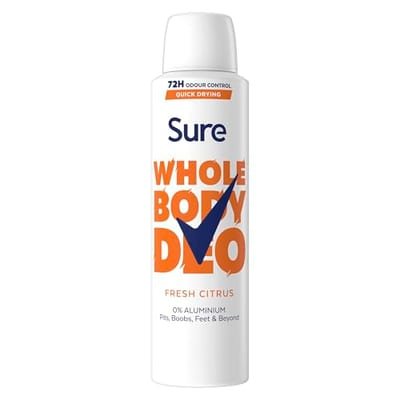 Sure Sure Women Fresh Citrus 72Hr Whole Body Deodorant Spray 150ml
