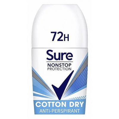 Sure Sure Women Nonstop Cotton Dry Antiperspirant Deodorant Roll On 50ml