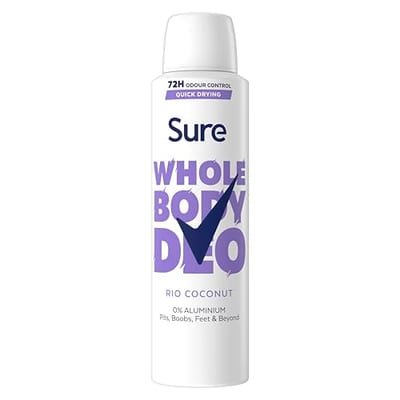 Sure Sure Women Rio Coconut 72Hr Whole Body Deodorant Spray 150ml