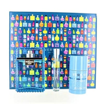 Versace Versace Eau Fraiche 3 Piece Gift Set: Eau De Toilette 100ml - Deodorant Stick 75ml - Eau De Toilette 10ml