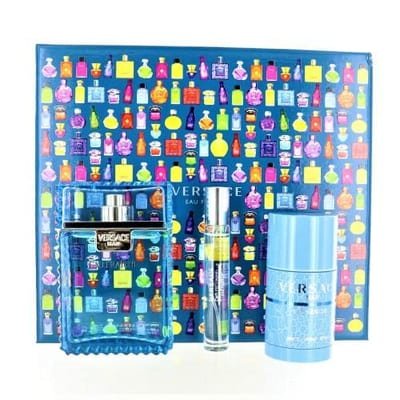 Versace Versace Eau Fraiche 3 Piece Gift Set: Eau De Toilette 100ml - Deodorant Stick 75ml - Eau De Toilette 10ml