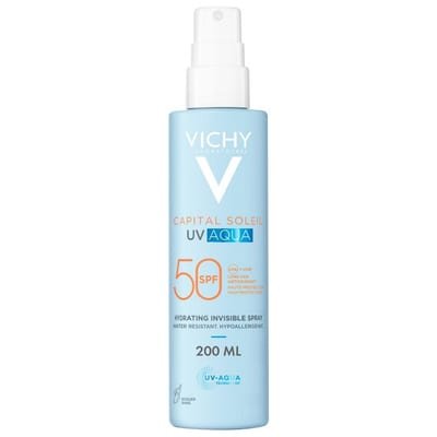Vichy Vichy Capital Soleil Uv Aqua Hydrating Invisible Body Spray Spf50200 ml, 200ml