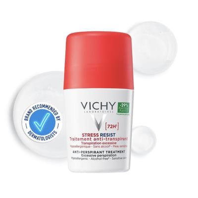 VICHY VICHY Stress Resist 72HR Anti-Perspirant Deodorant Roll-On for Sensitive Skin