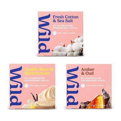 Wild Wild Cotton Vanilla Oud Deodorant Bundle X3