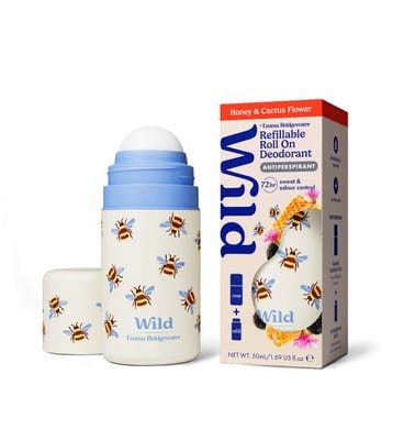 Wild Wild Emma Bridgewater Bee Roll On Case + Antiperspirant Honey & Cactus Refill 50ml