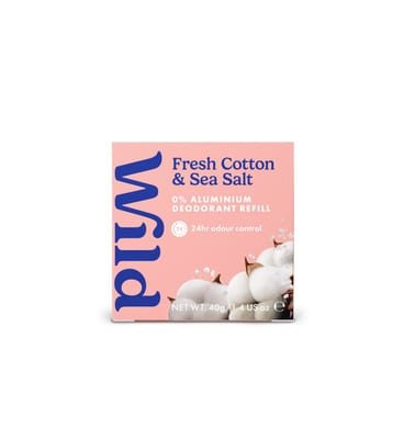 Wild Wild Fresh Cotton And Sea Salt Deodorant Refill 40g