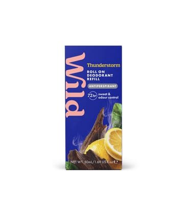 Wild Wild Men's Antiperspirant Thunderstorm Roll On Refill 50ml