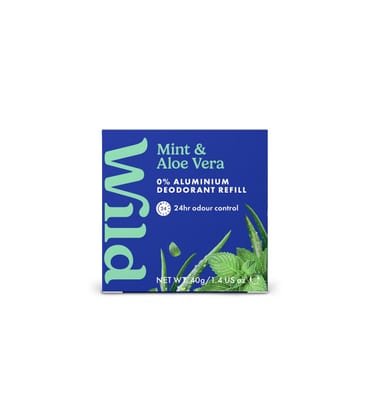 Wild Wild Men's Mint & Aloe Vera Deodorant Refill 40g