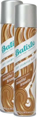 Batiste Batiste Dry Shampoo Beautiful Brunette with a hint of colour for brunette hair Fresh Hair For All Hair Types Pack of 2 x