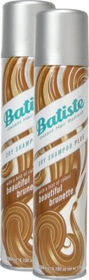 Batiste Batiste Dry Shampoo Beautiful Brunette with a hint of colour for brunette hair Fresh Hair For All Hair Types Pack of 2 x