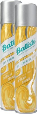 Batiste Batiste Dry Shampoo Dry Shampoo Brilliant Blonde with a hint of colour for blond hair Fresh Hair For All Hair Types 2 Pack (2 x
