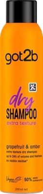 Schwarzkopf Schwarzkopf Got2B Dry Shampoo Extra Texture Grapefruit & Amber200 ml, 200ml