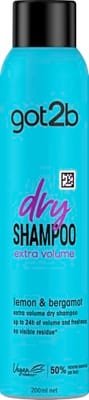 Schwarzkopf Schwarzkopf Got2B Dry Shampoo Extra Volume Lemon & Bergamot Hair Shampoo200 ml, 200ml