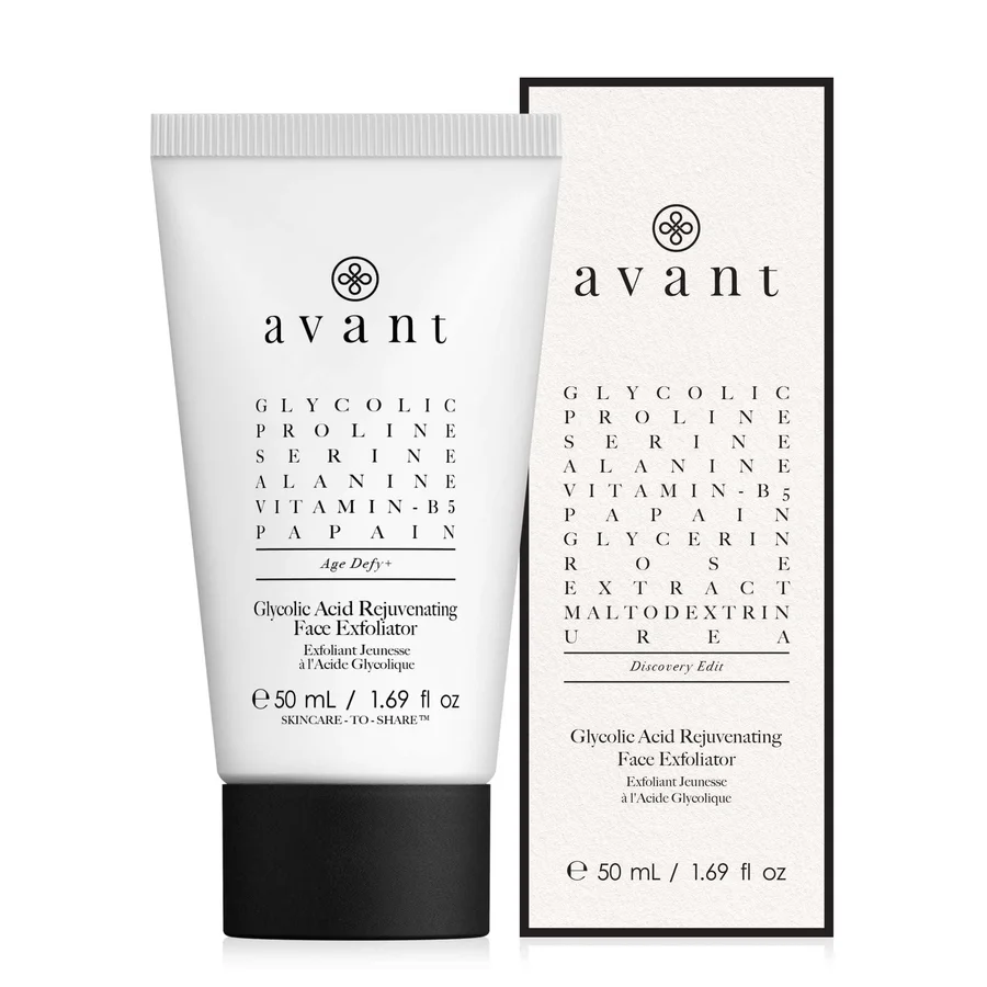 Avant Skincare Glycolic Acid Rejuvenating Face Exfoliator | Packaging: Travel Pack