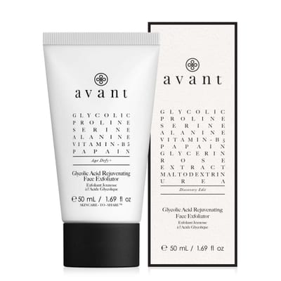 Avant Skincare Glycolic Acid Rejuvenating Face Exfoliator | Packaging: Travel Pack