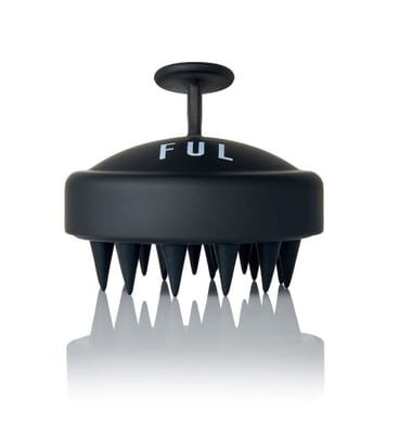 FUL FUL Scalp Massager Brush In Gradient Black Silicone Exfoliator