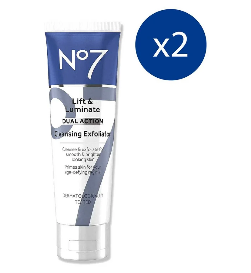 NO7 No7 Lift & Luminate Cleansing Exfoliator Duo
