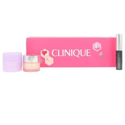 Clinique Clinique Eyes On The Fly Gift Set 3.5ml High Impact Mascara + 15ml Take The Day Off Cleansing Balm + 15ml All About Eyes Eye Cream + Pouch