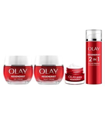 Olay Olay Regenerist Regime, Day Serum, Firming Eye Cream, Face Cream & Night Bundle