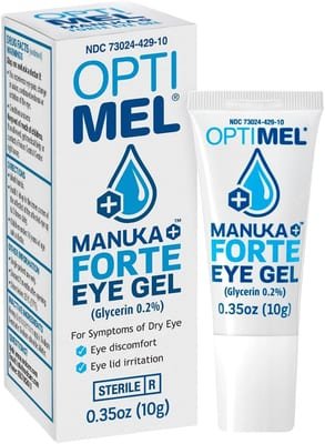 Optimel Optimel Manuka Honey Forte Eye Gel 10g - Dry Eye Treatment & Relief Eyelid Gel - Blepharitis
