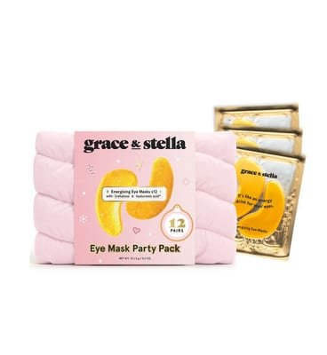 Grace & Stella Grace & Stella Eye Mask Party Pack With Beauty Bag 12 Pairs